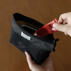All Smiles Mesh Cosmetic Pouch