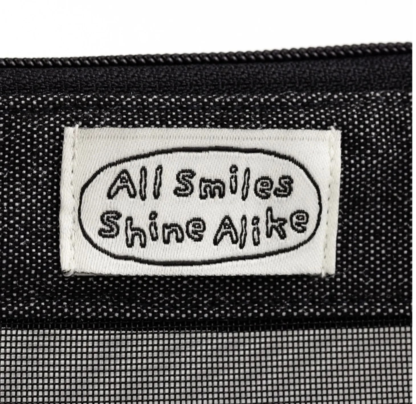 All Smiles Mesh Cosmetic Pouch