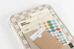 A Low Hill Check Pattern 11 in. Tablet Pouch
