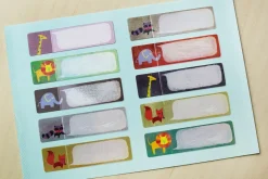 Animal Name Tag Sticker Set
