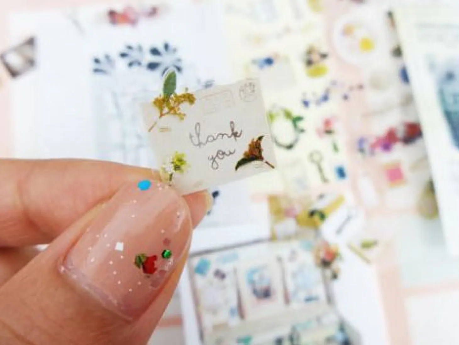 Antique Floral Deco Sticker