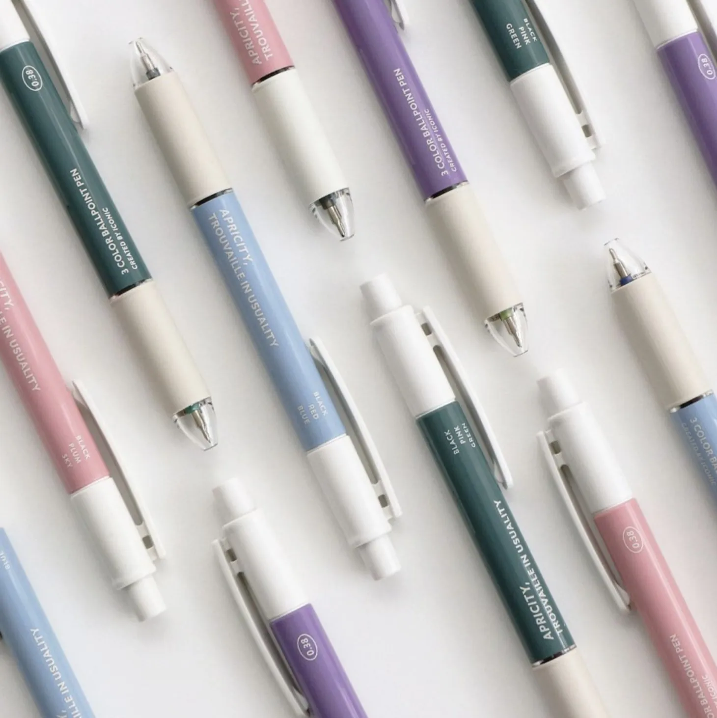 Apricity 3 Color Ball Point Pen