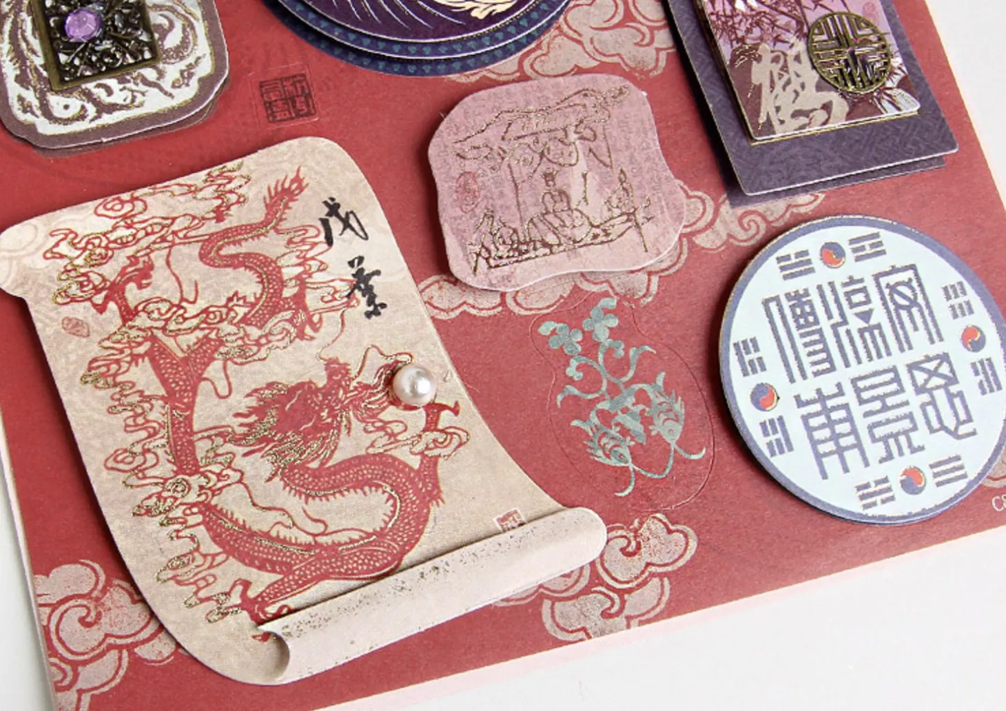 Asia Themed 3D Deco Sticker