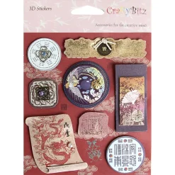 Asia Themed 3D Deco Sticker