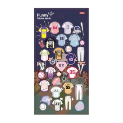 Baseball Clothing Paper Sticker