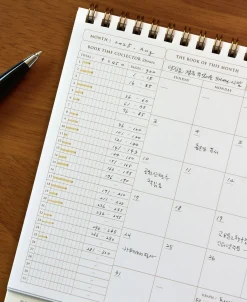 Bucket Book Tracker Calendar