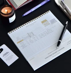 Bucket Book Tracker Calendar