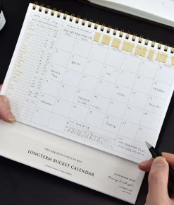 Bucket Book Tracker Calendar