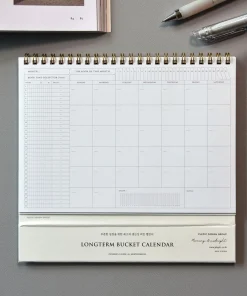 Bucket Book Tracker Calendar