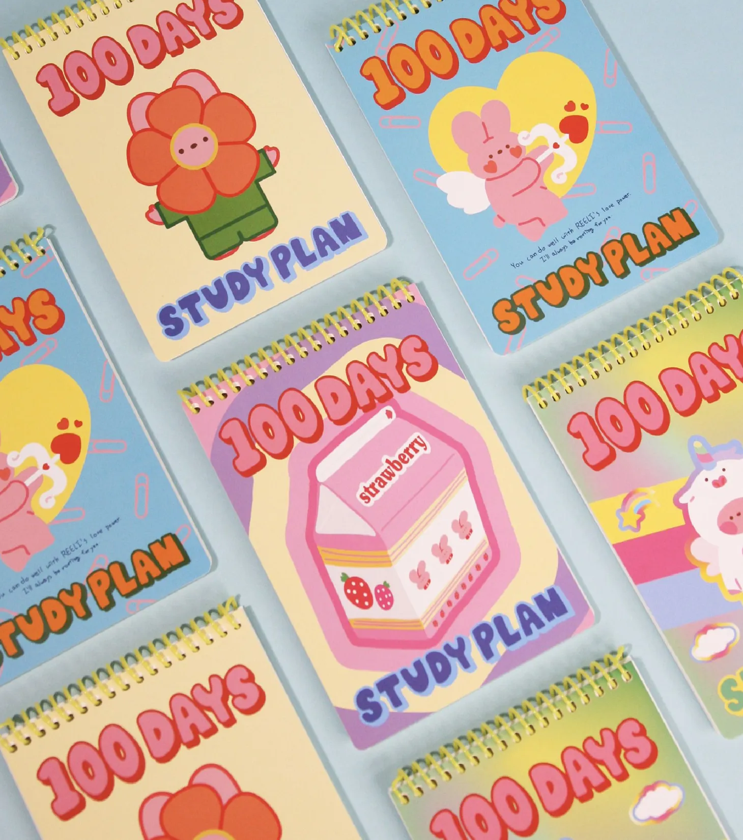 Bunny 100 Days Study Planner
