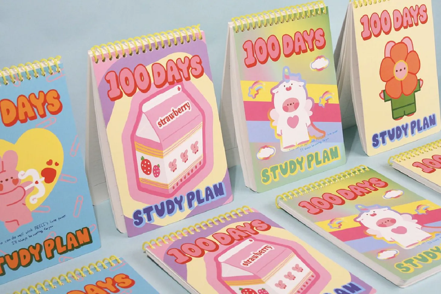 Bunny 100 Days Study Planner