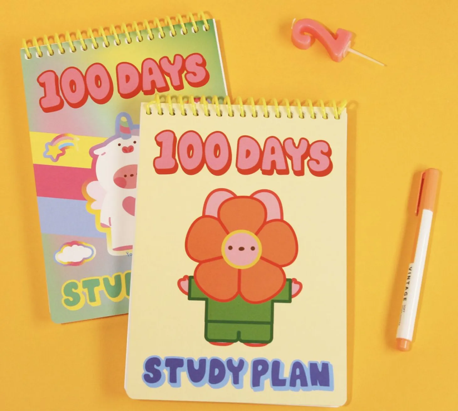 Bunny 100 Days Study Planner