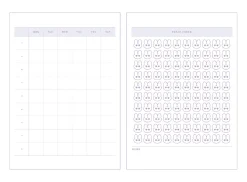 Bunny 100 Days Study Planner