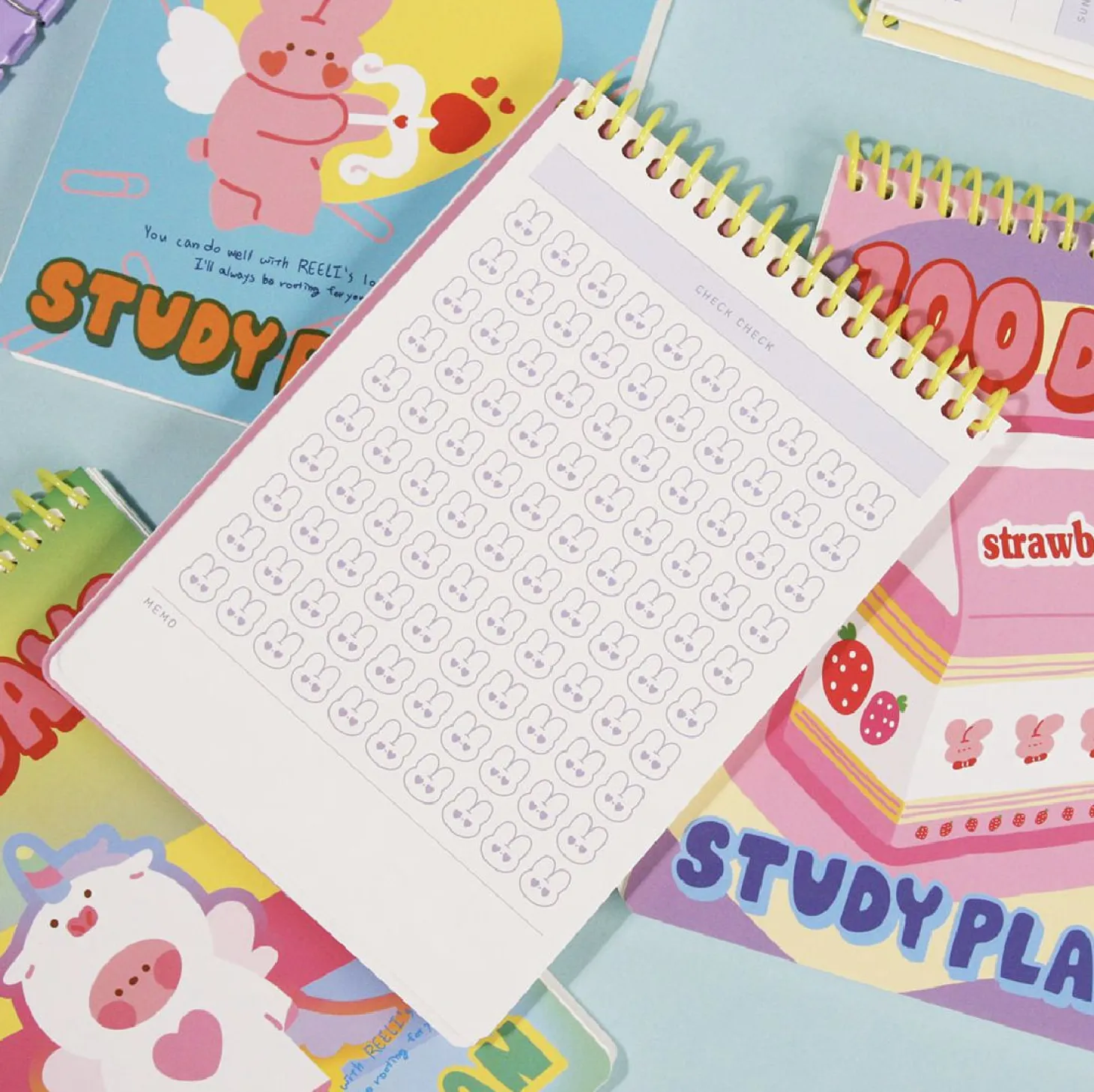 Bunny 100 Days Study Planner