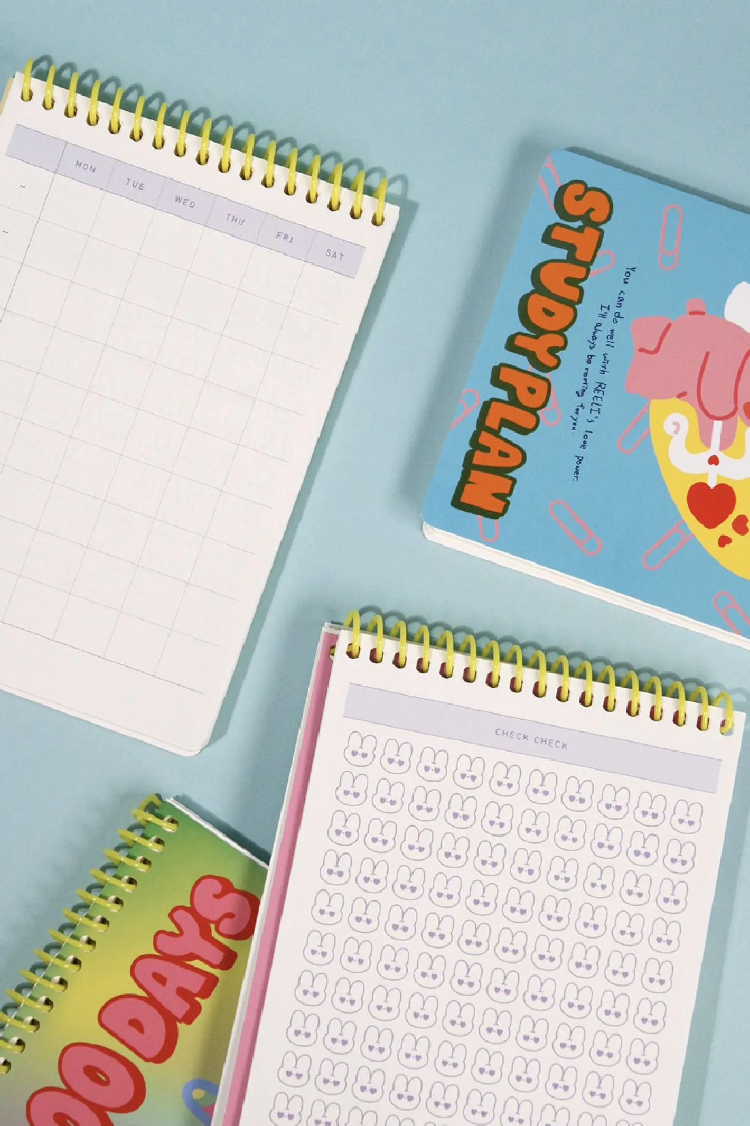 Bunny 100 Days Study Planner