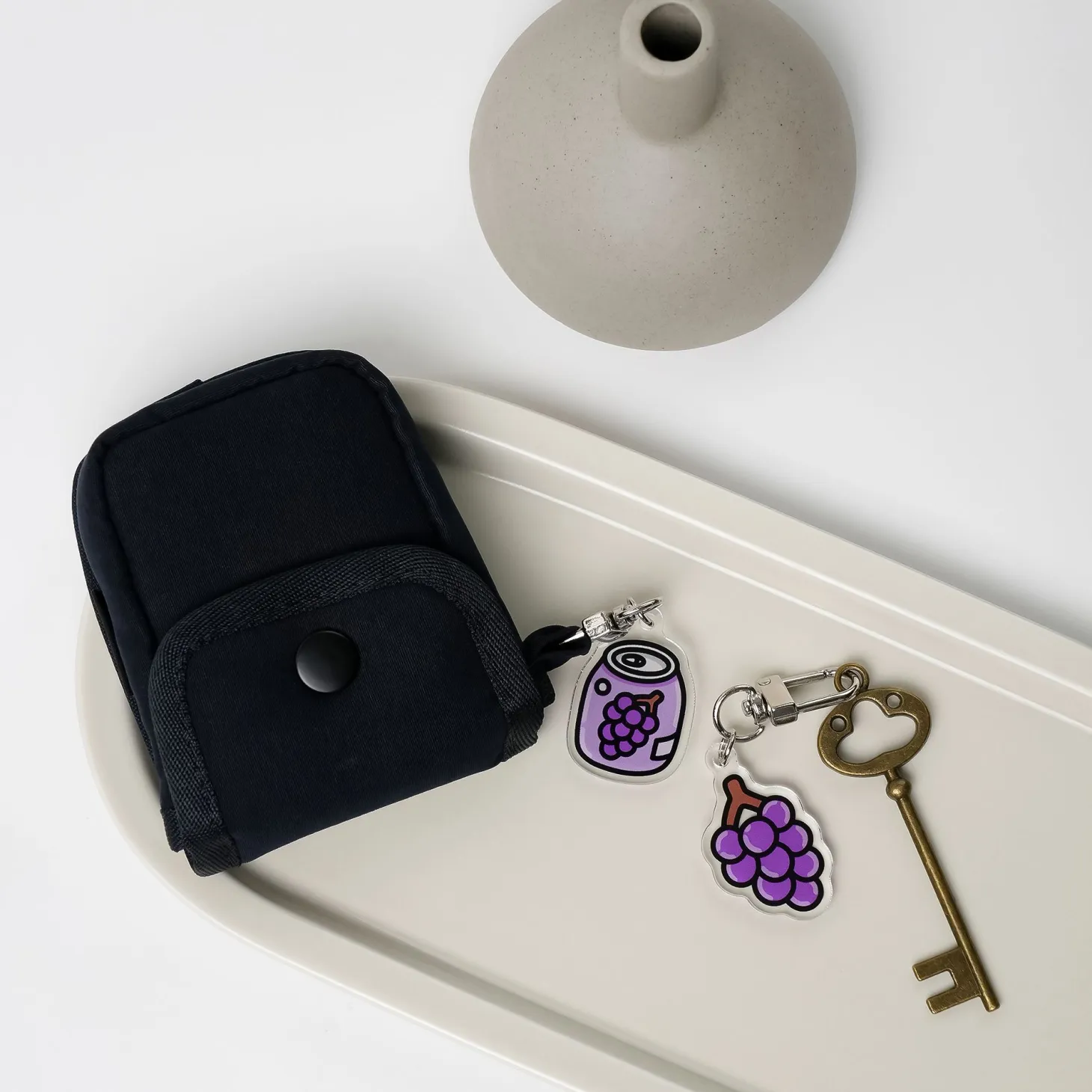 Button Earphone Pouch