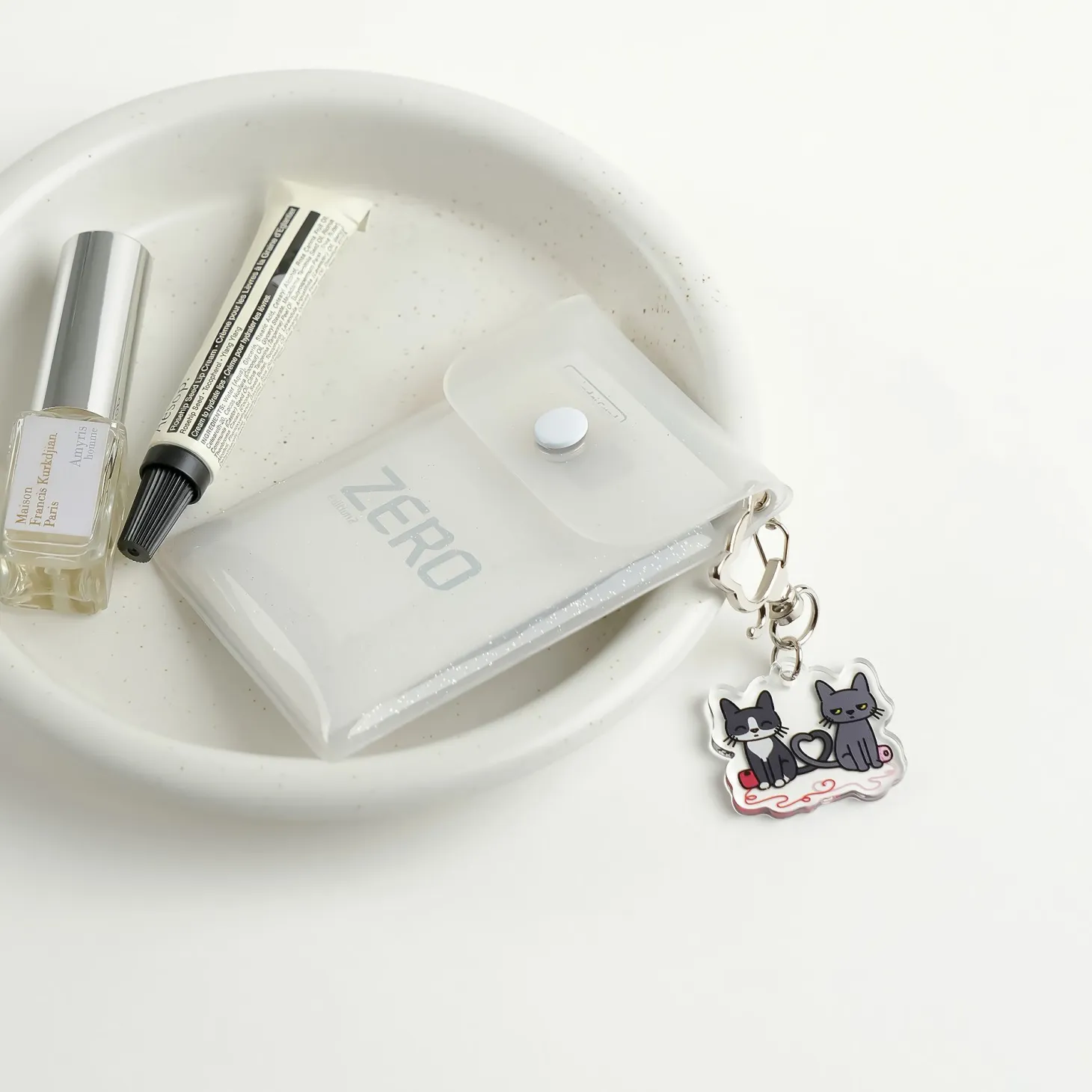 Button PVC Card Case