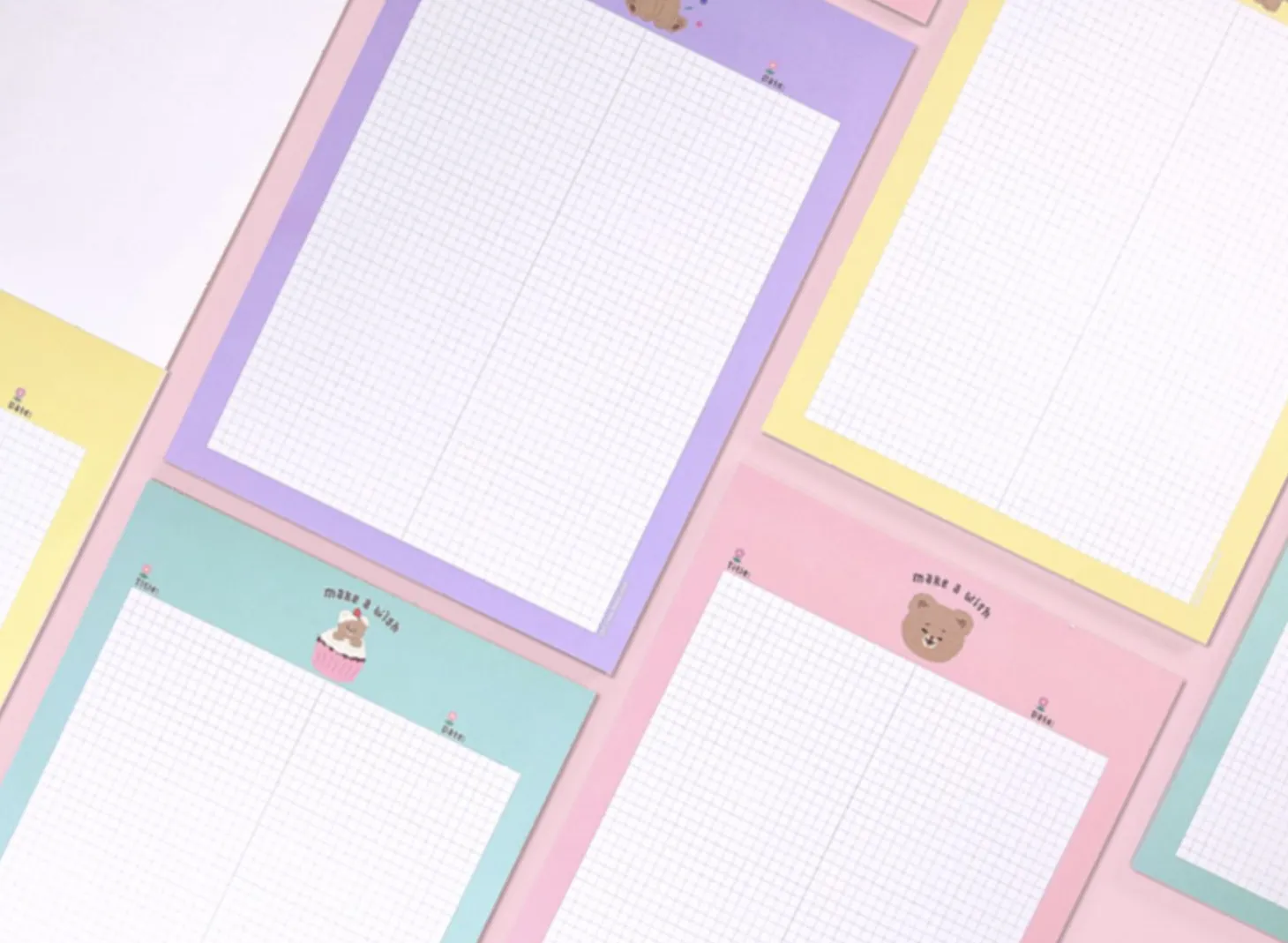 Camel Bear B5 Grid Notepad