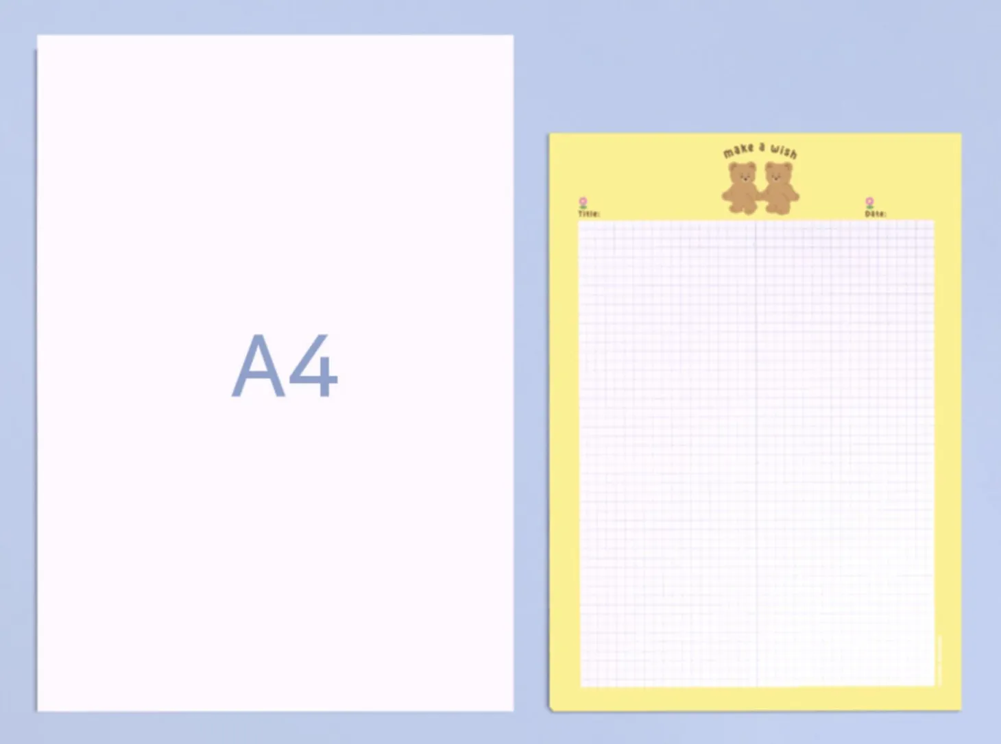 Camel Bear B5 Grid Notepad