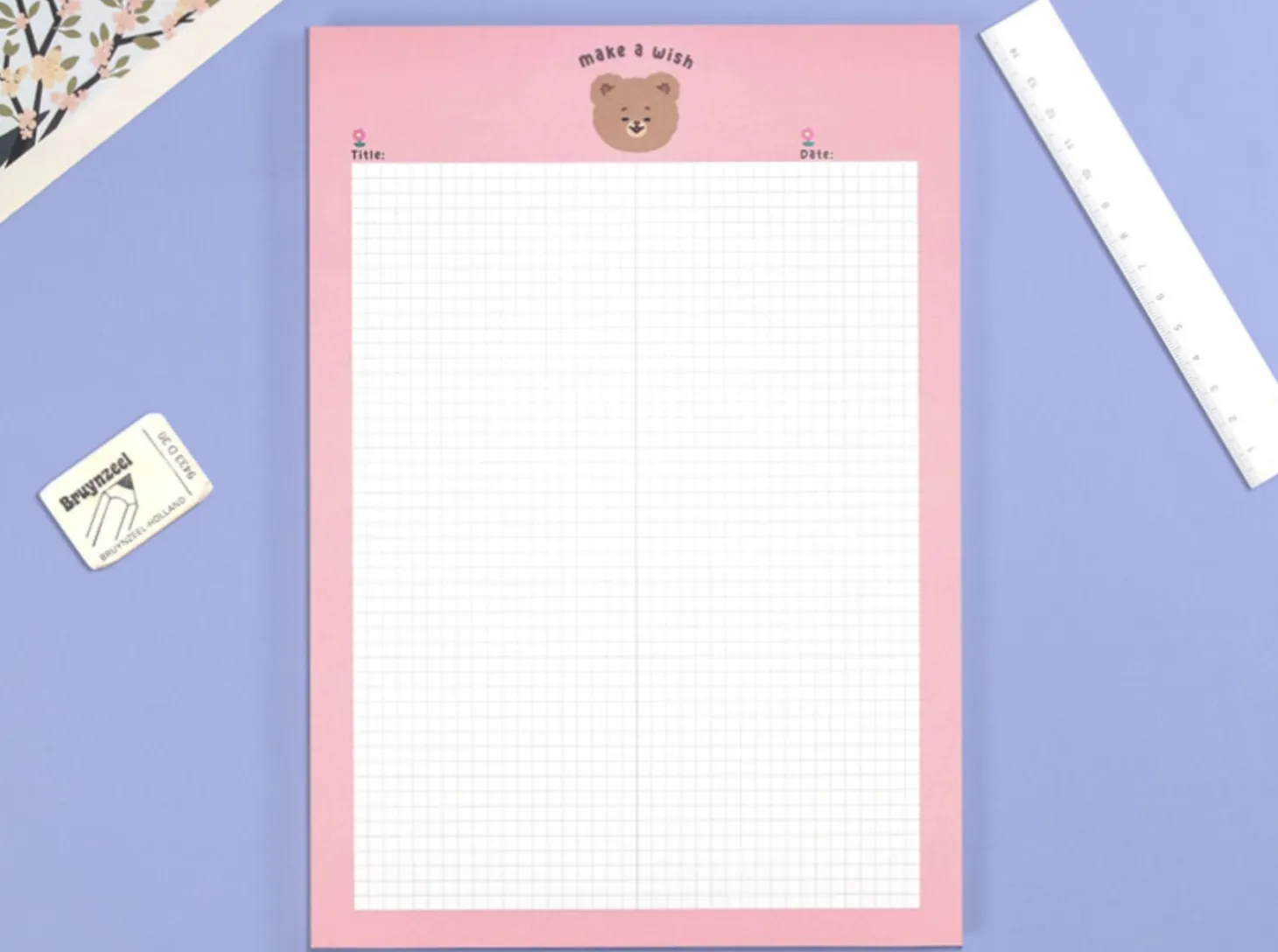 Camel Bear B5 Grid Notepad