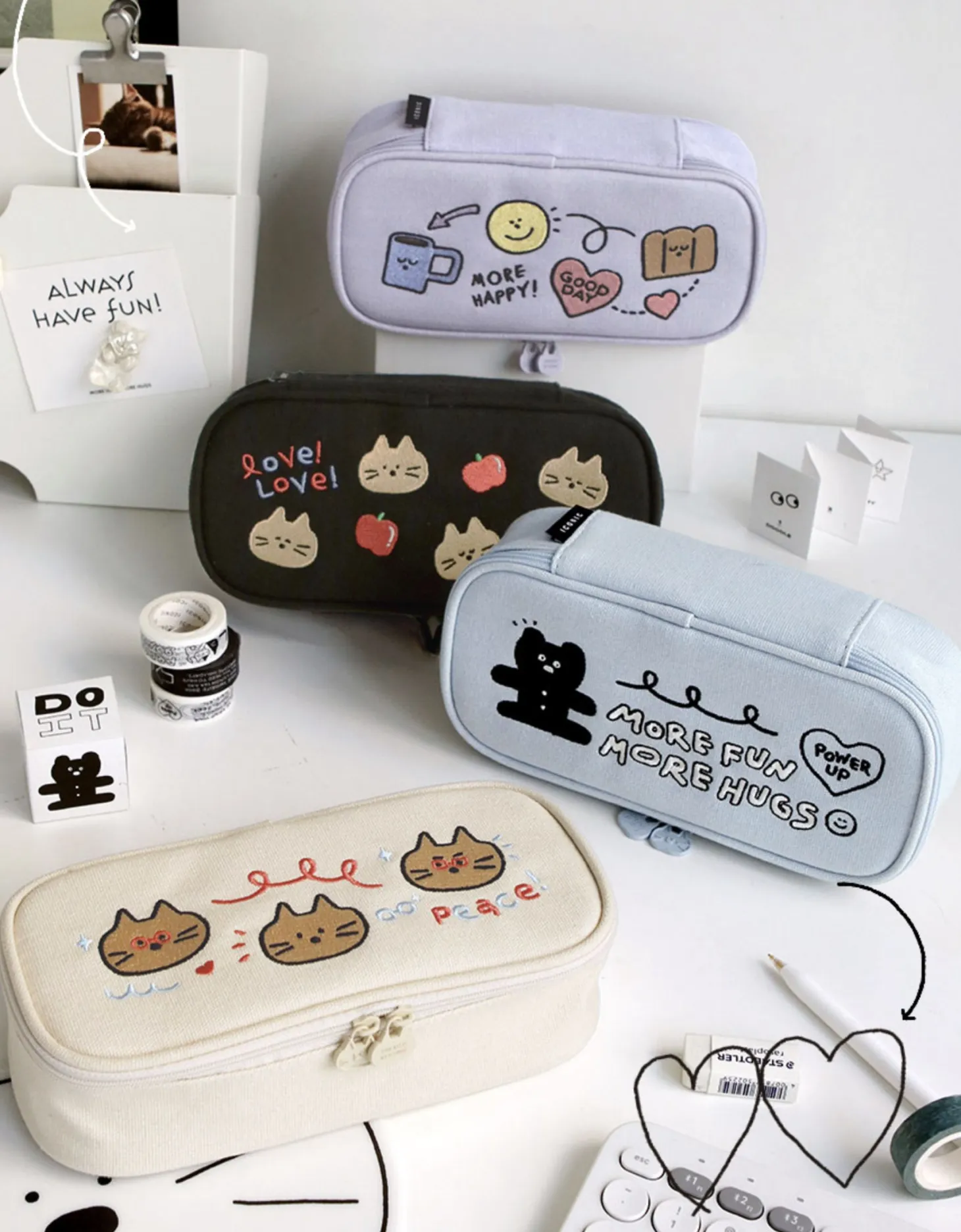 Cat Doodle Pen Pouch
