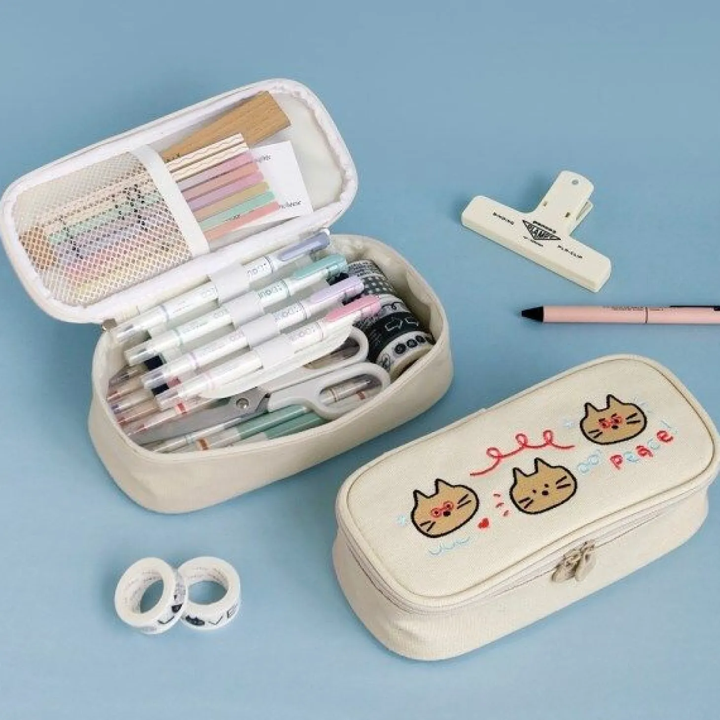 Cat Doodle Pen Pouch