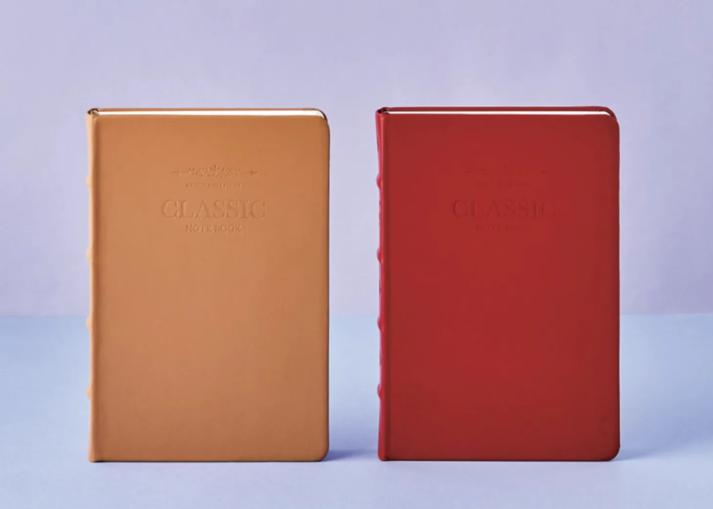 Classic Genuine Leather Lined Notebook