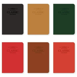 Classic Genuine Leather Lined Notebook