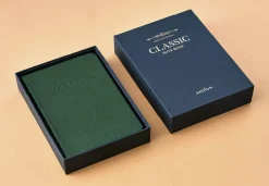 Classic Genuine Leather Lined Notebook