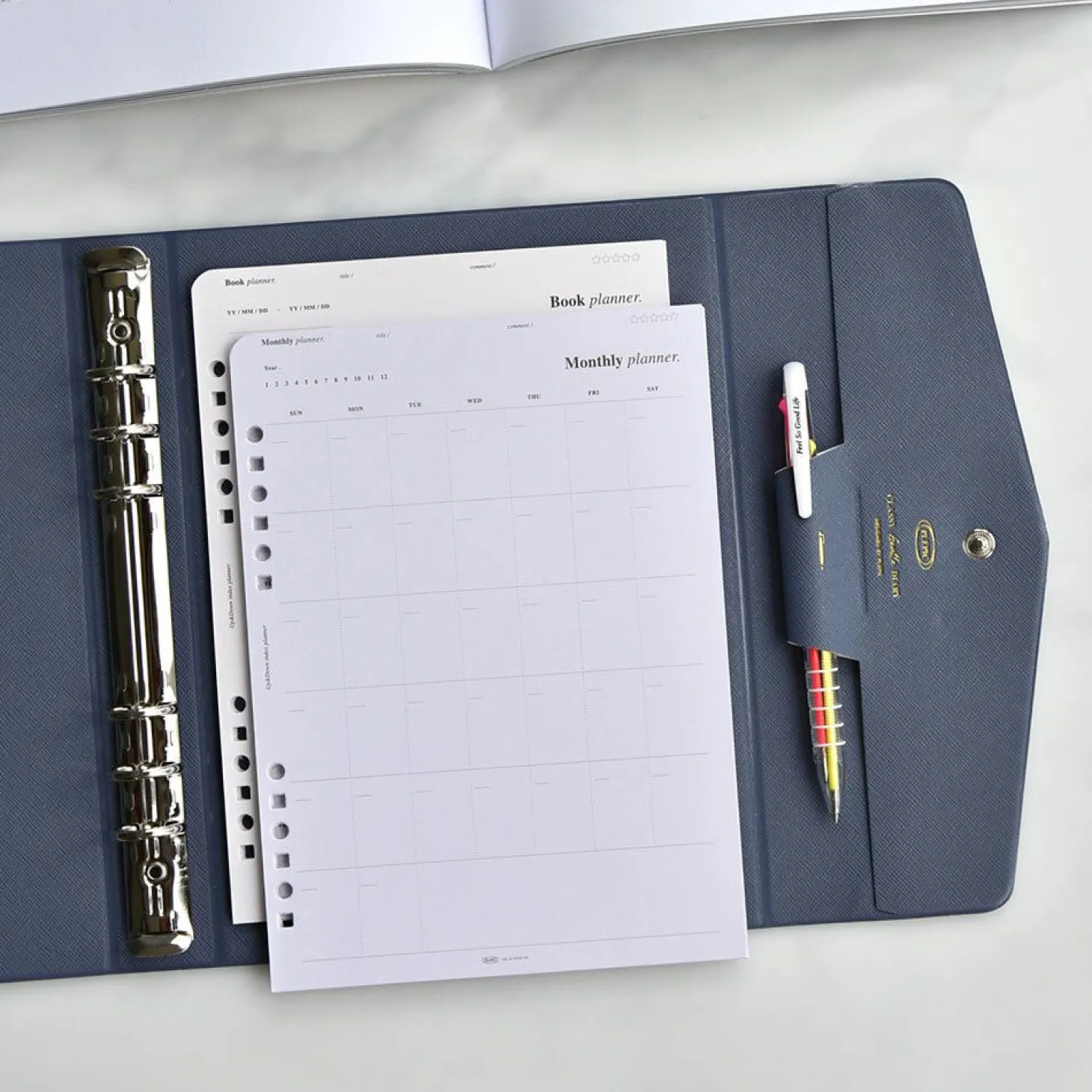 Classy Gentle 6 Ring A5 Binder