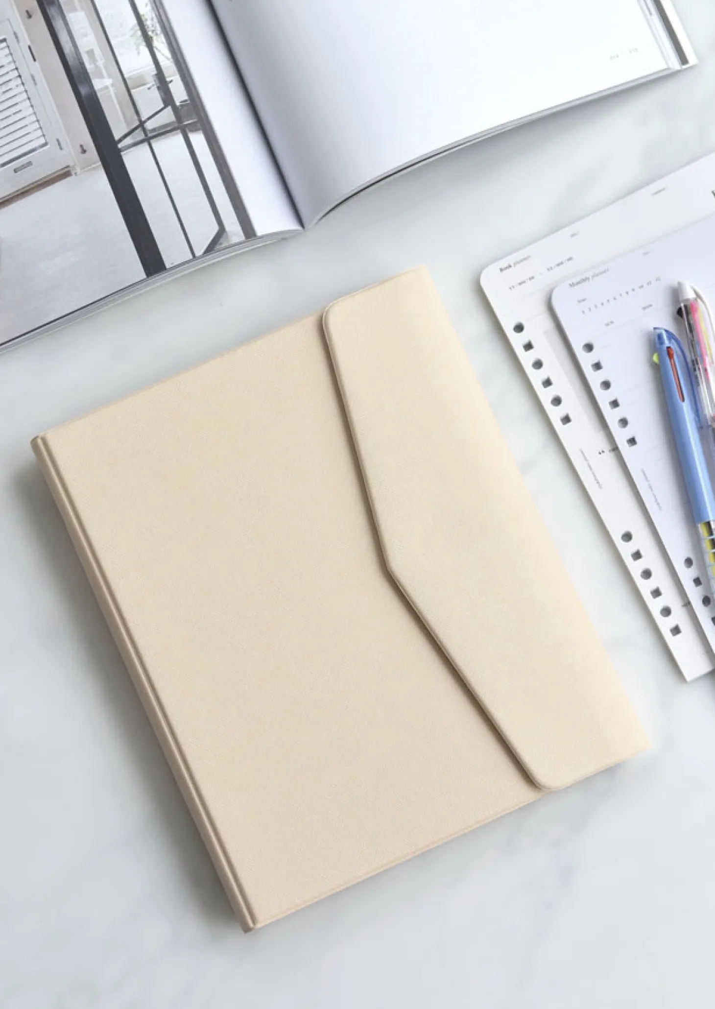 Classy Gentle 6 Ring A5 Binder