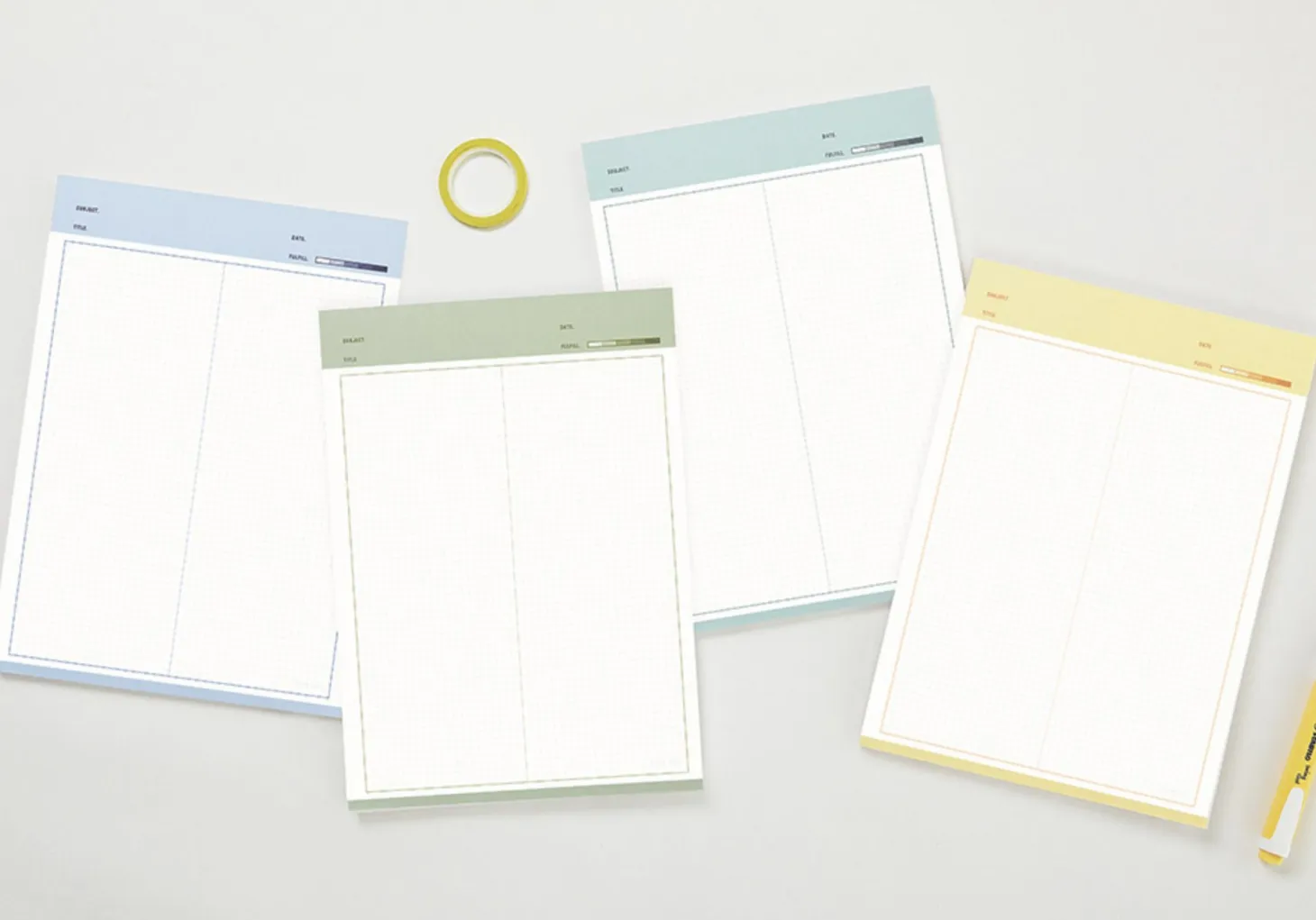 Color Energy B5 Grid Notepad