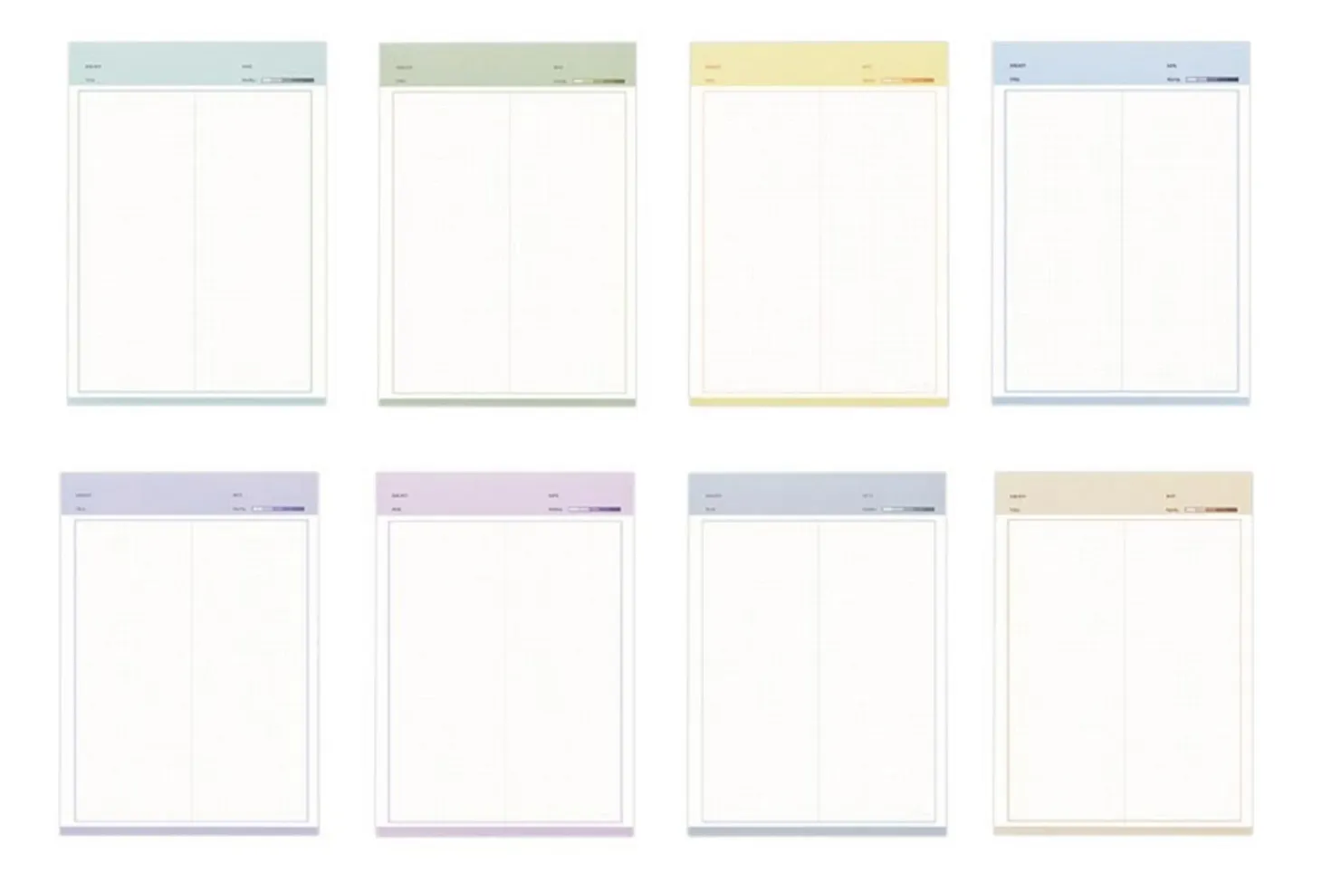 Color Energy B5 Grid Notepad