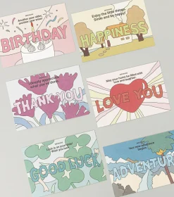 Colorful Wishes Postcard