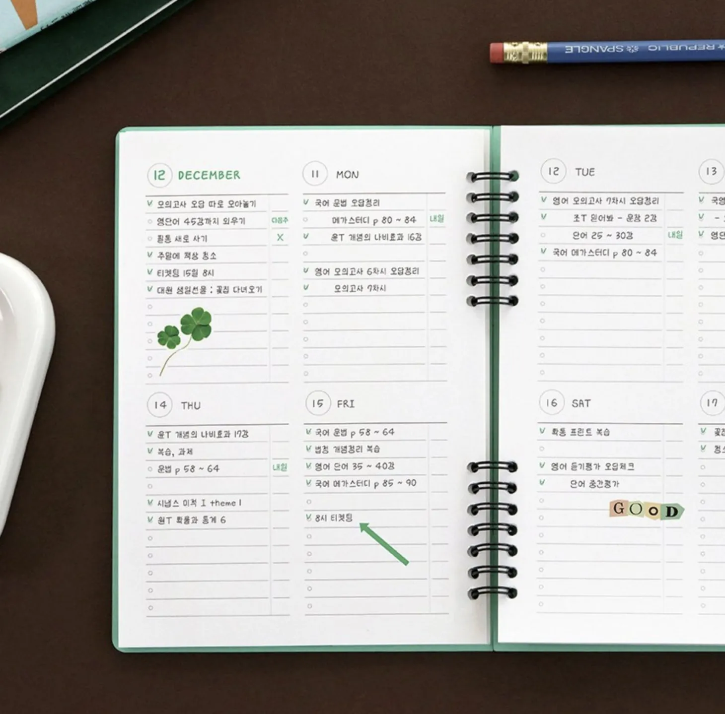 Compact A5 Hardcover Checklist Notebook
