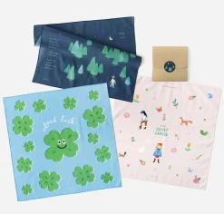 Cotton Illustration Handkerchief