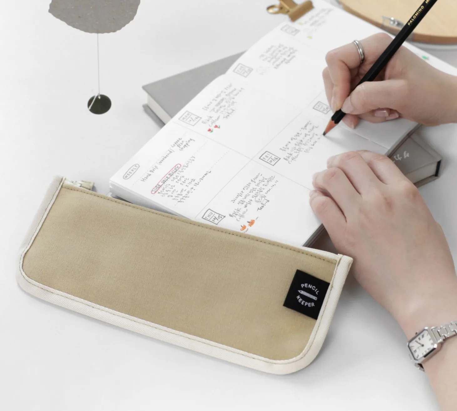 Cotton Pencil Keeper Pouch
