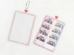 4 Cut Double Photo Holder Key Chain