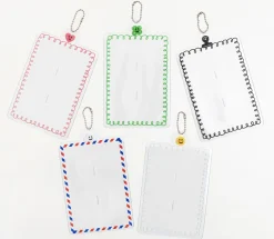 4 Cut Double Photo Holder Key Chain