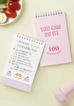 100 Days Challenge Desk Planner