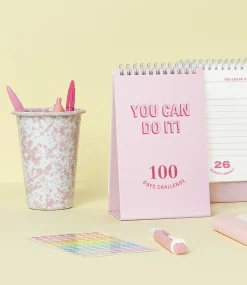 100 Days Challenge Desk Planner
