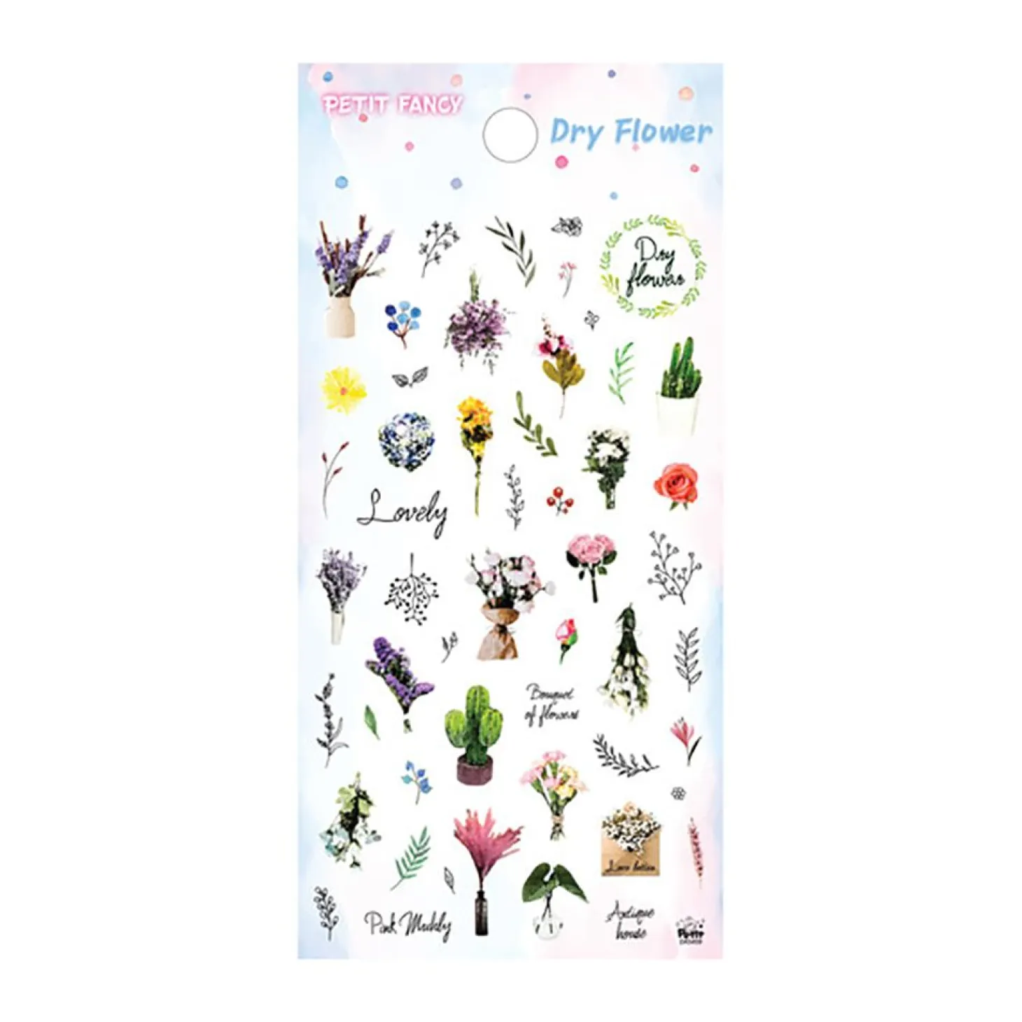 Dry Flower Petit Deco Sticker