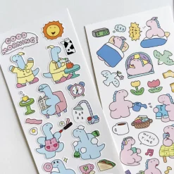 Early Bird Dino Deco Sticker