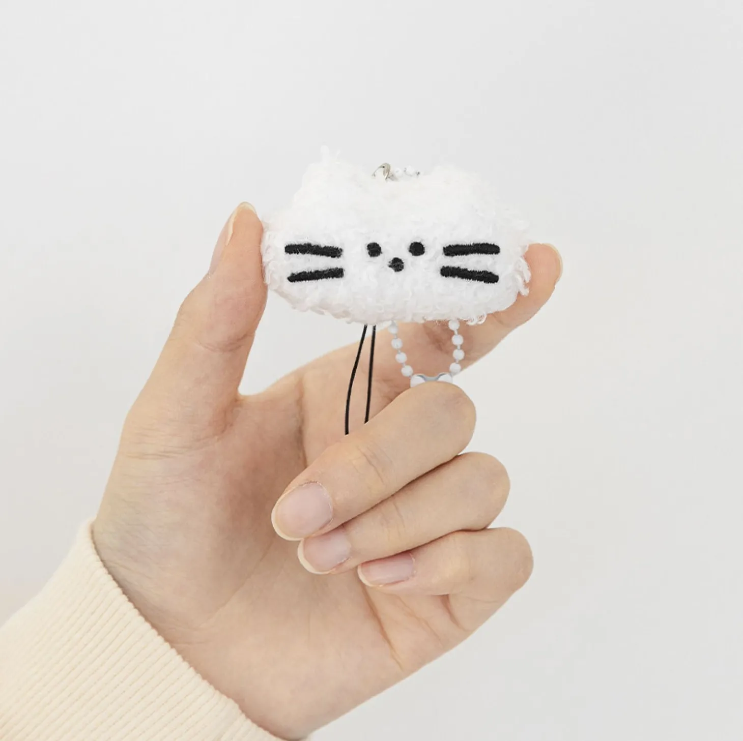 Fluffy Cat Ball Chain