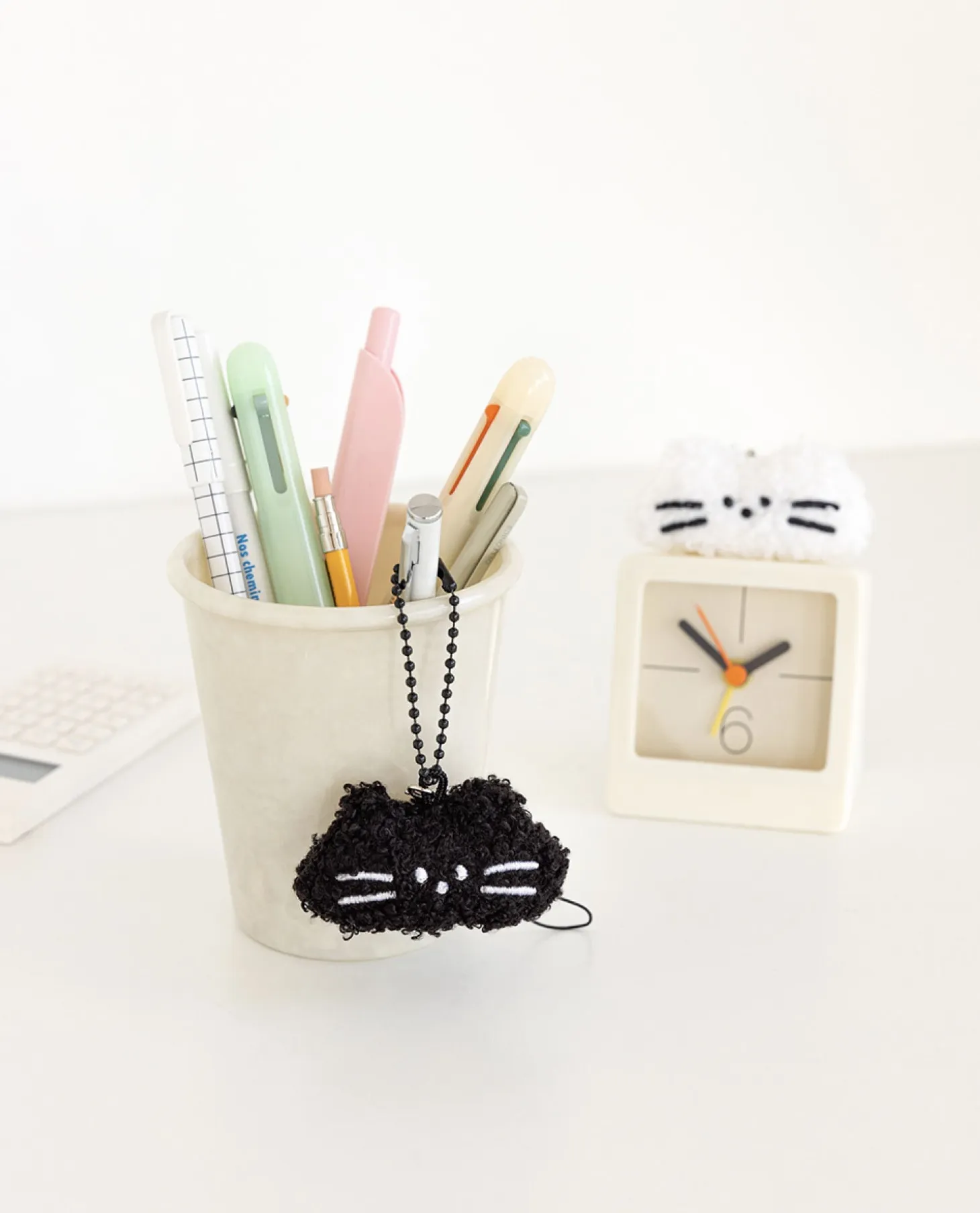 Fluffy Cat Ball Chain