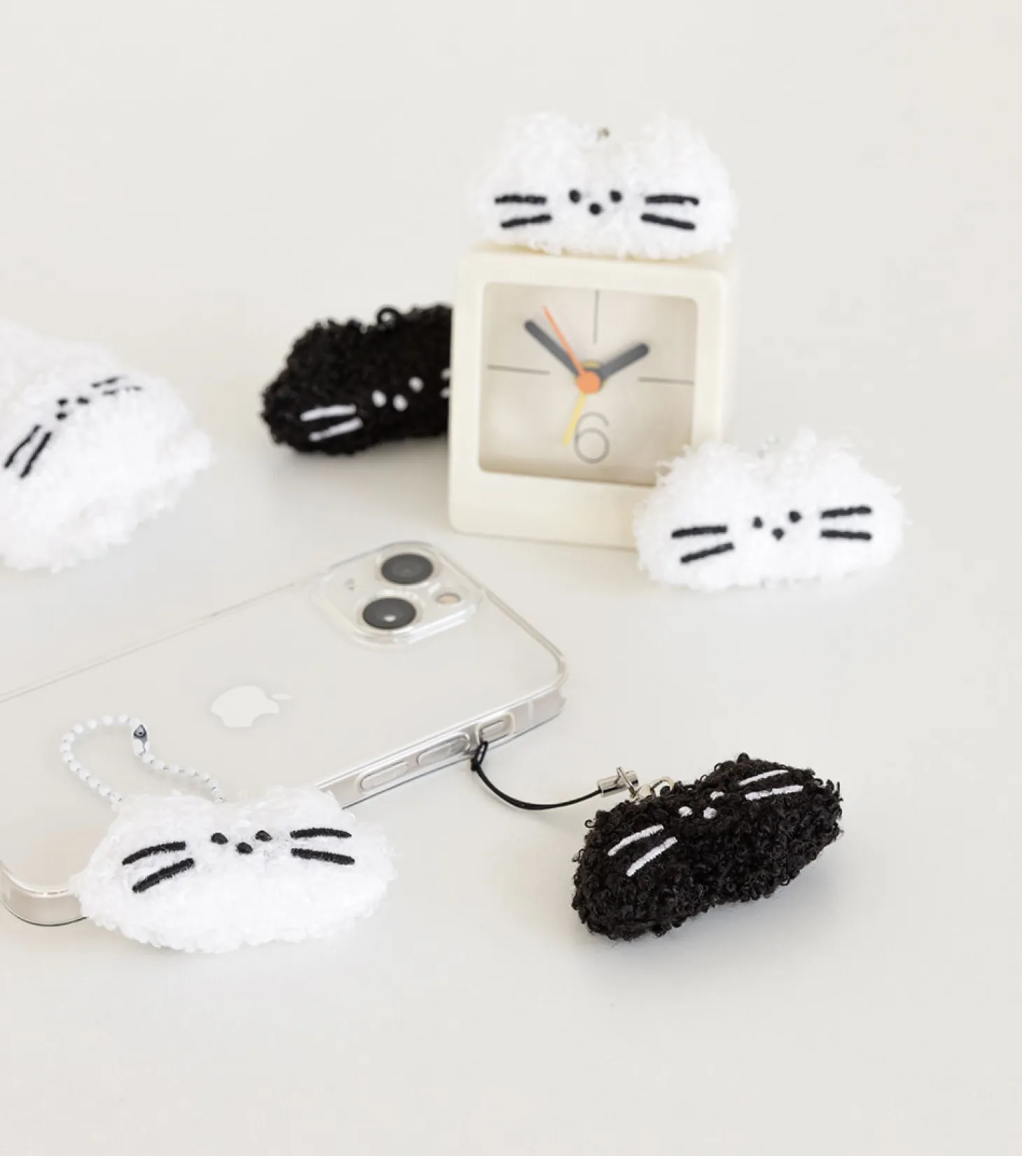 Fluffy Cat Ball Chain