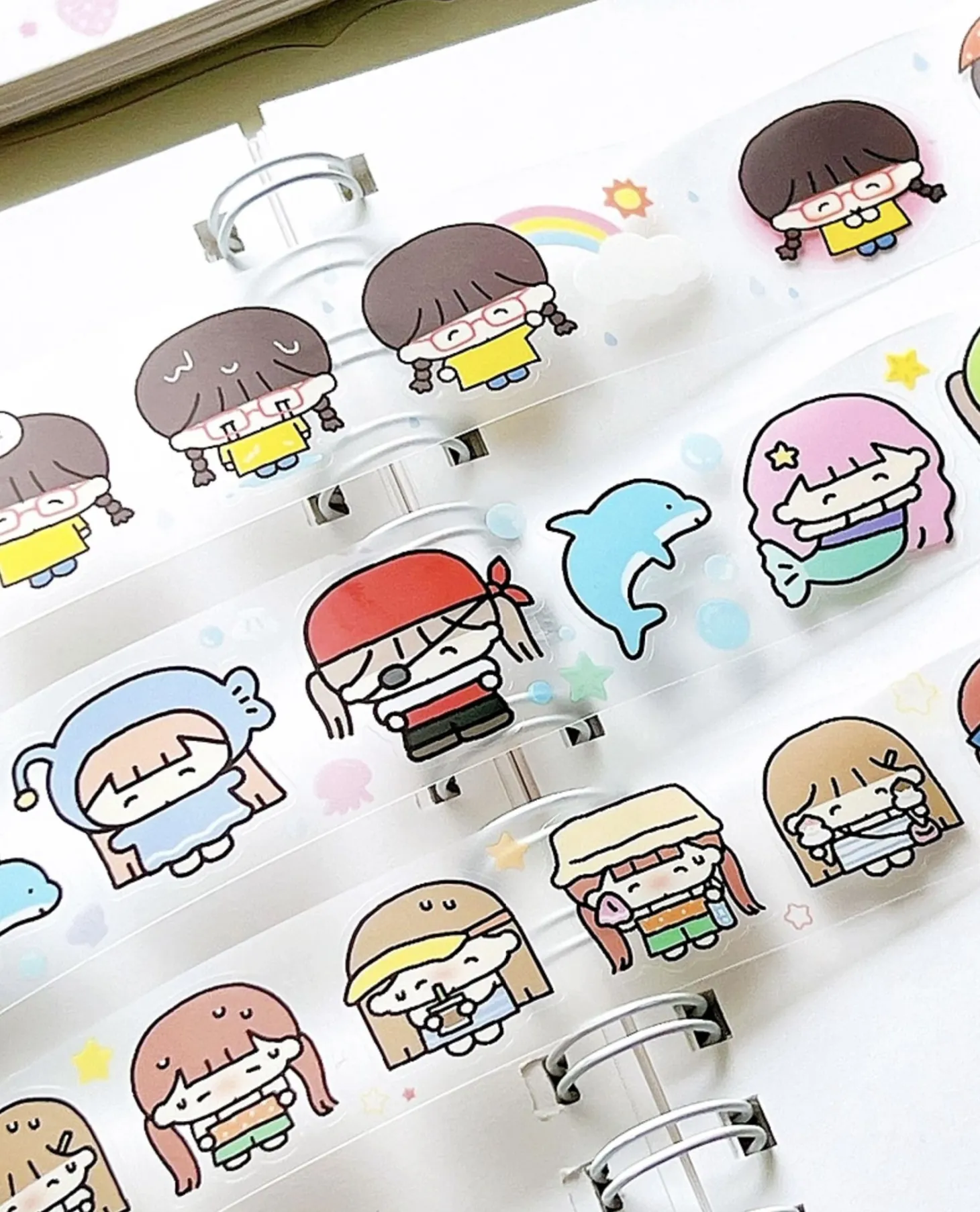 Girl Themed Kiss Cut Sticker Tape v2