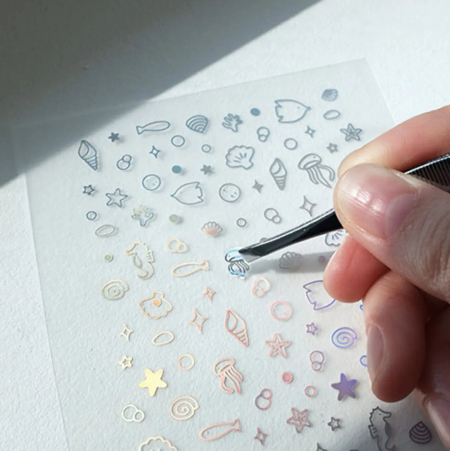 Glitter Nail Deco Sticker