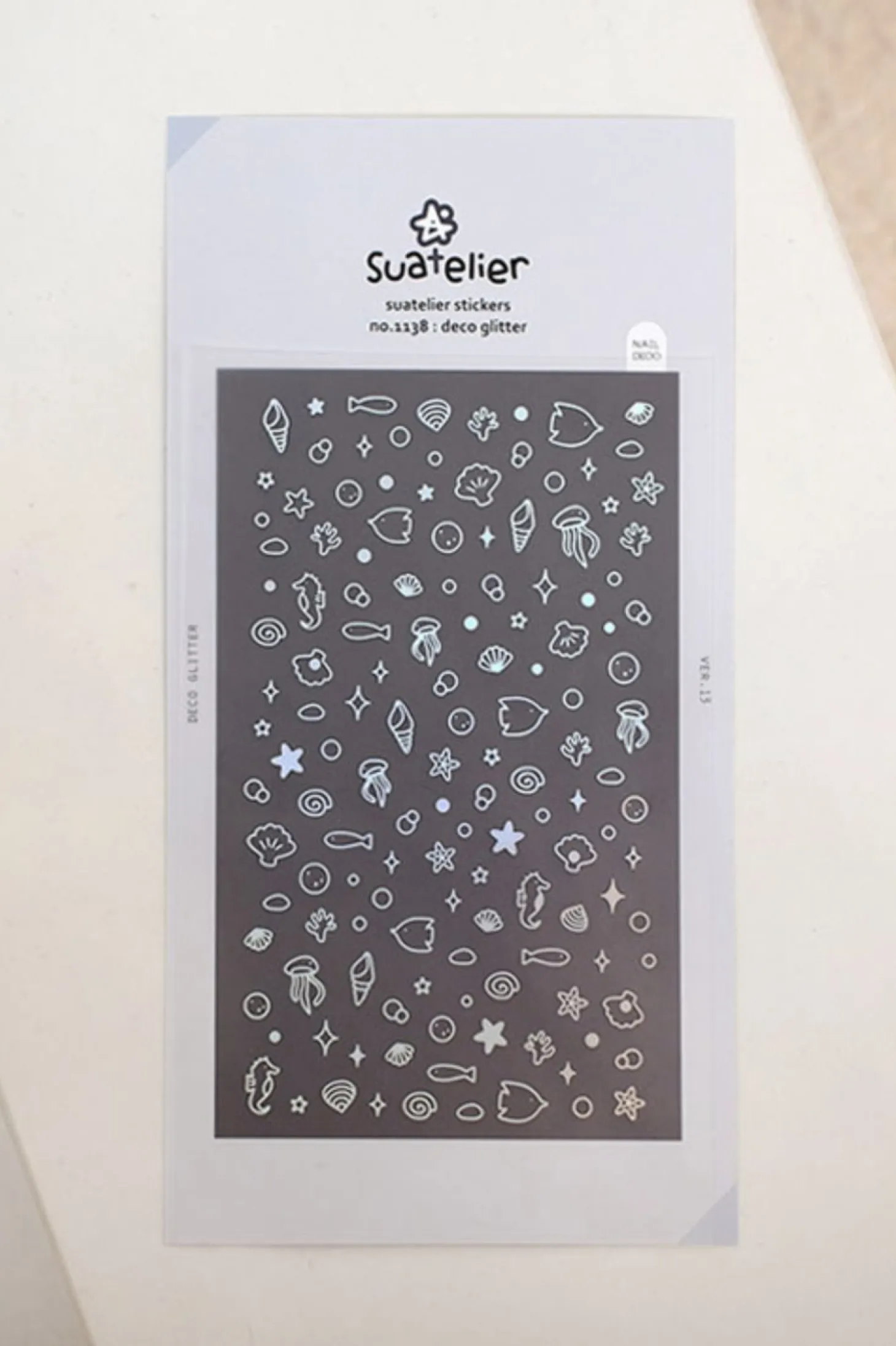 Glitter Nail Deco Sticker
