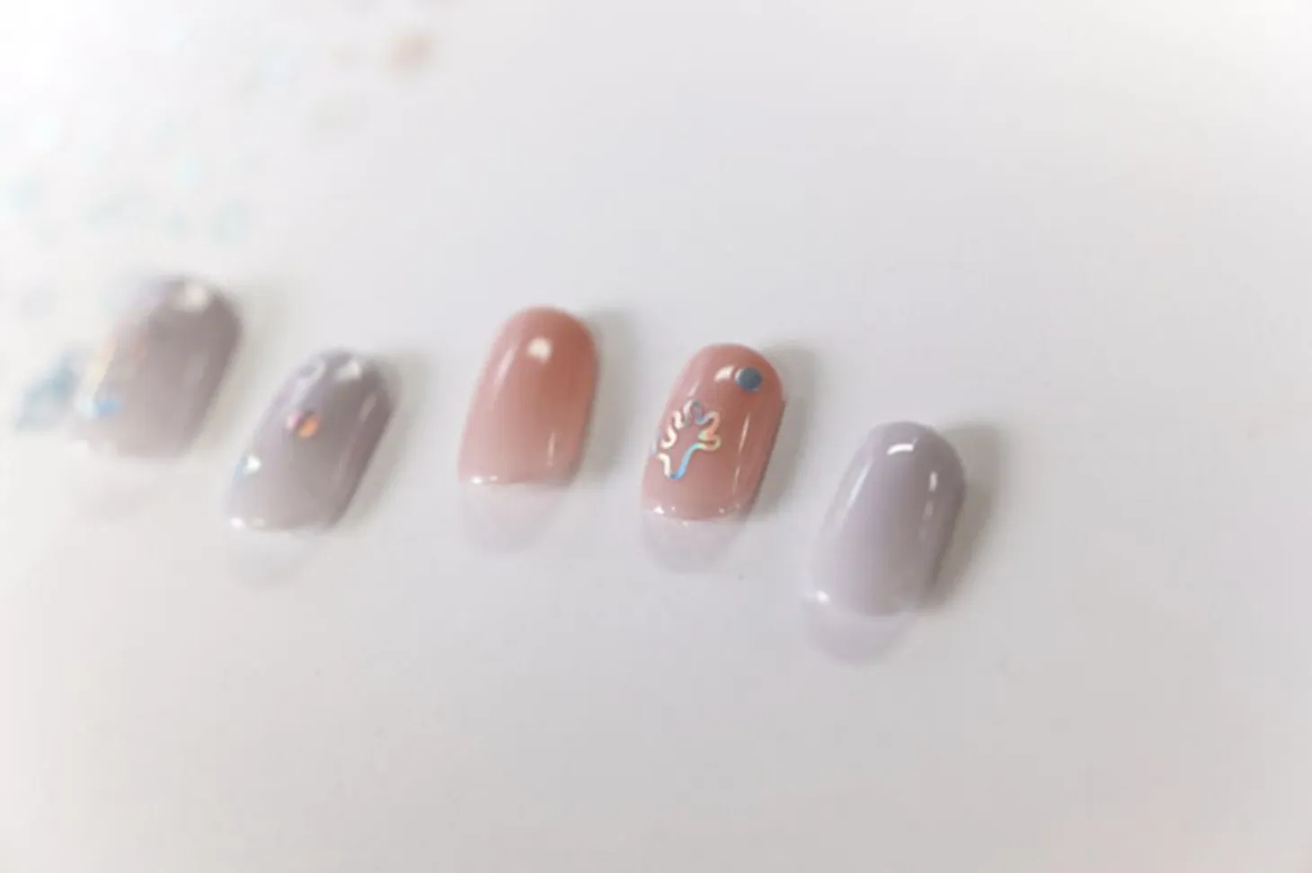 Glitter Nail Deco Sticker
